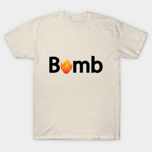 Bomb typographic logo design T-Shirt